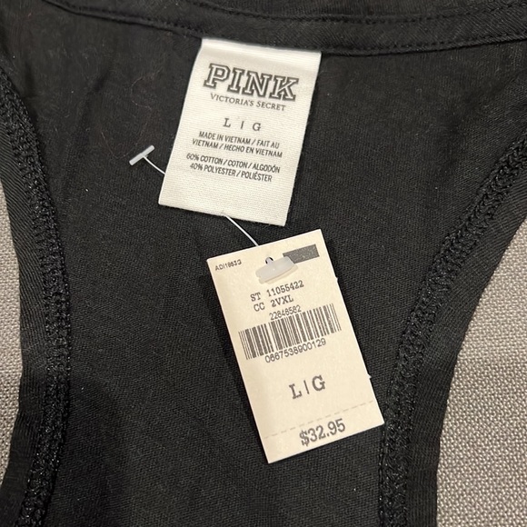 NWT VS Pink Bling Tank L - Picture 3 of 4